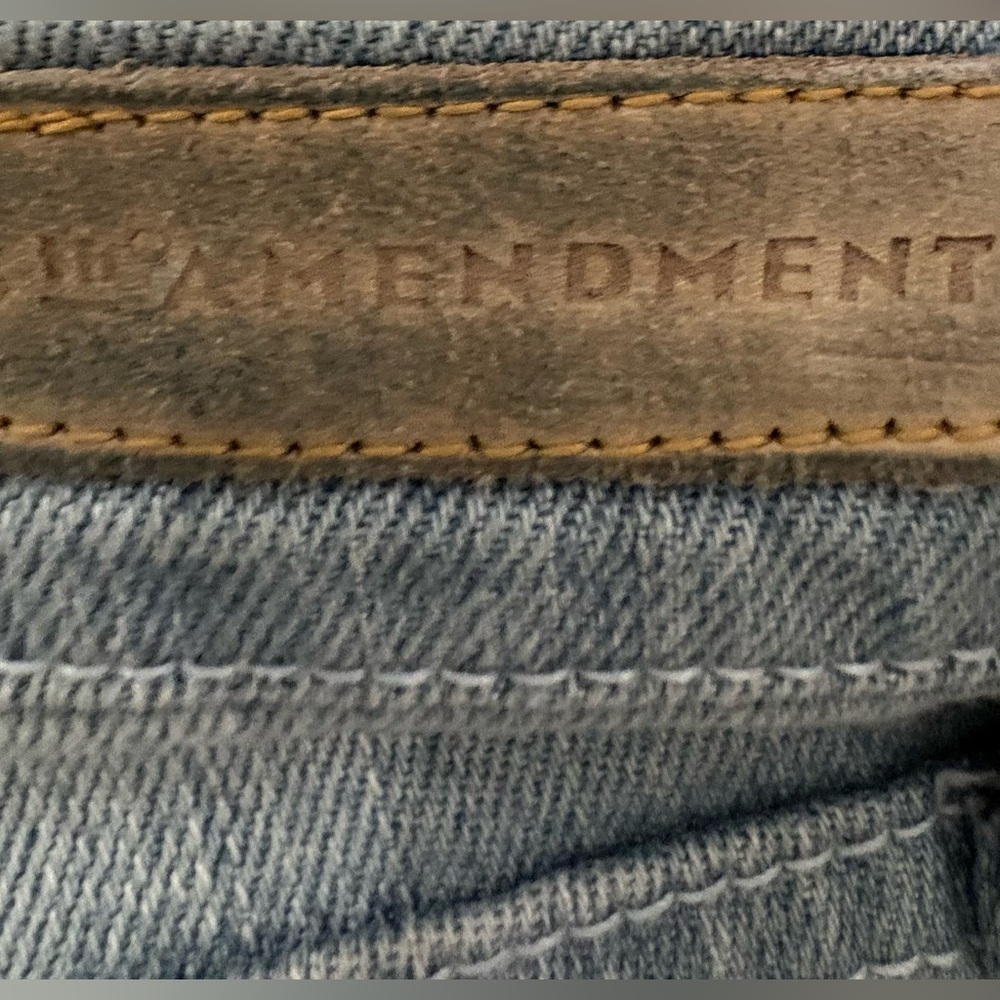 "18th Amendment Hayworth jeans straight leg size 29 light blue wash cotton blend - Picture 3 of 8